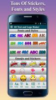3D Text Foto Herausgeber-3D Logo Hersteller & Name Screenshot 3