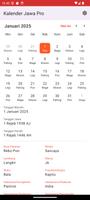 Kalender Jawa Asapon Pro تصوير الشاشة 1