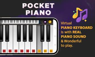 Pocket piano : piano keyboard Affiche