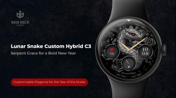 Lunar Snake Custom Hybrid C3 الملصق