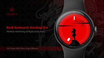 Red Samurai Analog D4 الملصق