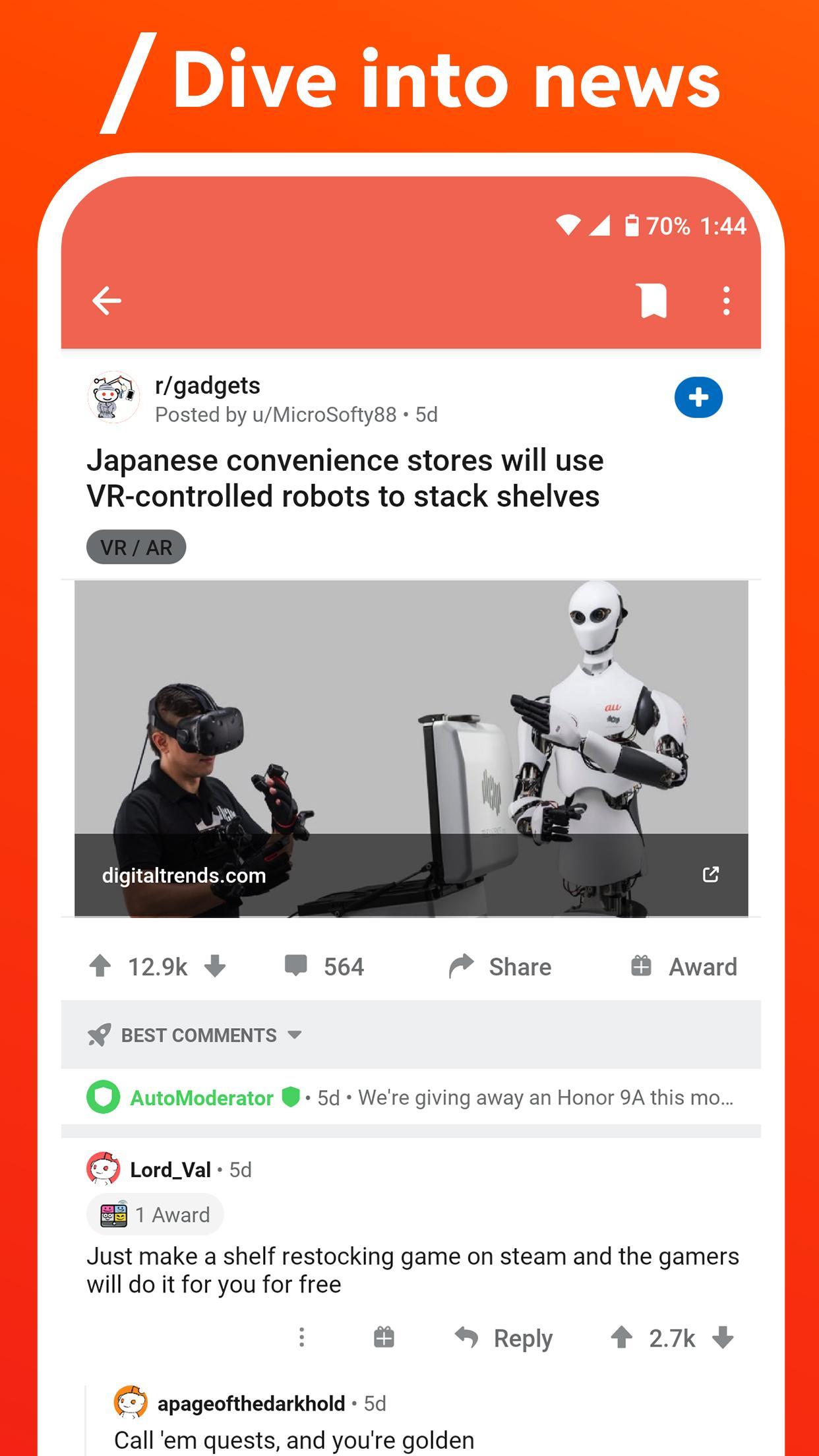 Reddit Apk Download Reddit Official App 2021 5 0 For Android