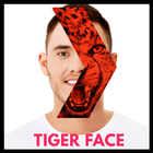 Red Tiger Face Photo Editor ícone