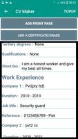 CV Writing app ảnh chụp màn hình 2