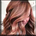 red hair-blonde highlights