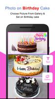 Birthday Cake With Name And Photo poster