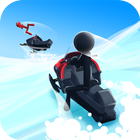 Snowmobile Stickman: Flip Race icon