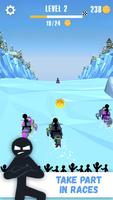 Snowmobile Stickman: Flip Race poster