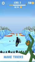 Snowmobile Stickman: Flip Race screenshot 1