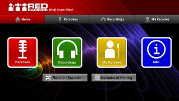 Red Karaoke for Google TV Affiche