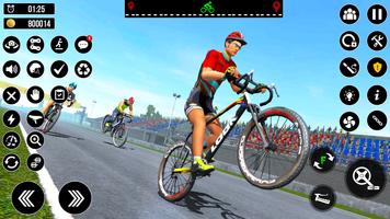 BMX Fahrrad Rennen Spiele Plakat
