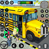 Mengemudi Bus Sekolah Kota