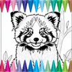 Red Panda Coloring Book-icoon