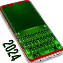 Zielona klawiatura motywu aplikacja
