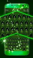 Clavier à thème vert Affiche