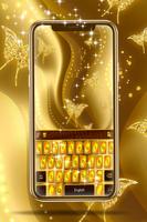 Gold Keyboard الملصق