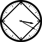 Aplicativo de horário limpo ícone