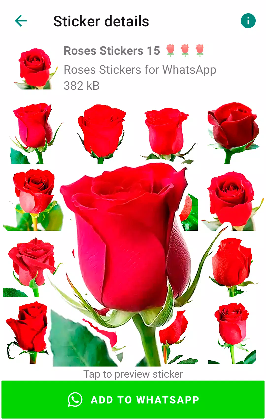 Descarga de APK de Stickers Rosas para WhatsApp para Android