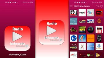 Indonesia Radio - Station Plakat