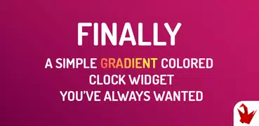 Simple Gradient Clock Widget