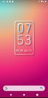 Simple Gradient Clock Widget plakat