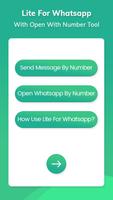 Lite for Whatsapp تصوير الشاشة 1