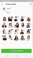 Red Velvet WAStickerApps KPOP Idol for Whatsapp capture d'écran 2