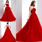 red wedding dress ideas icône