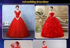 red wedding dress ideas Affiche