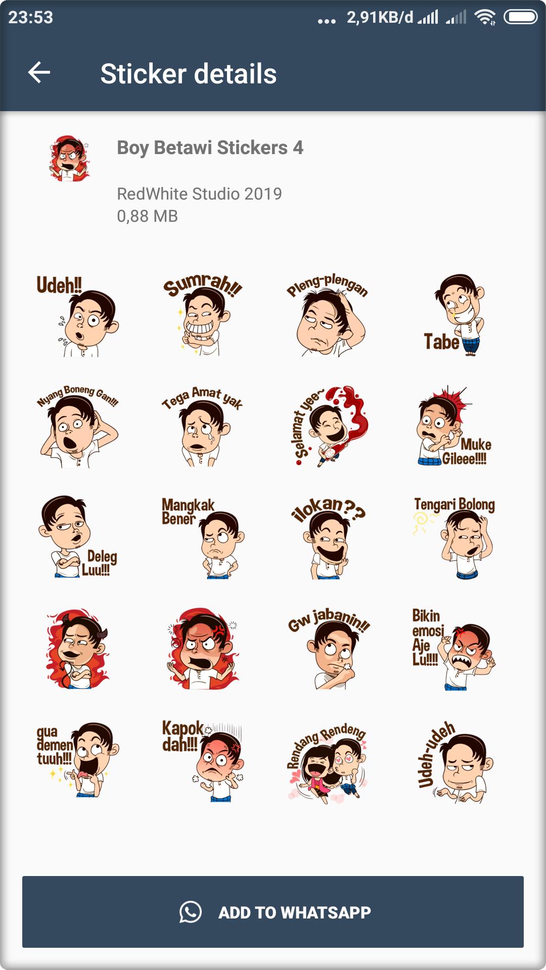 Stiker Betawi Lucu Wastickerapps For Android Apk Download