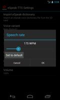 eSpeak capture d'écran 3