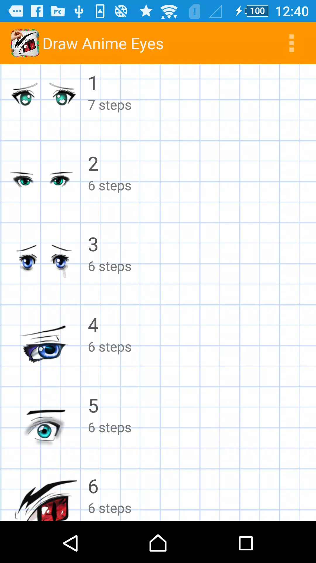 Download do APK de Como desenhar os olhos do anime para Android