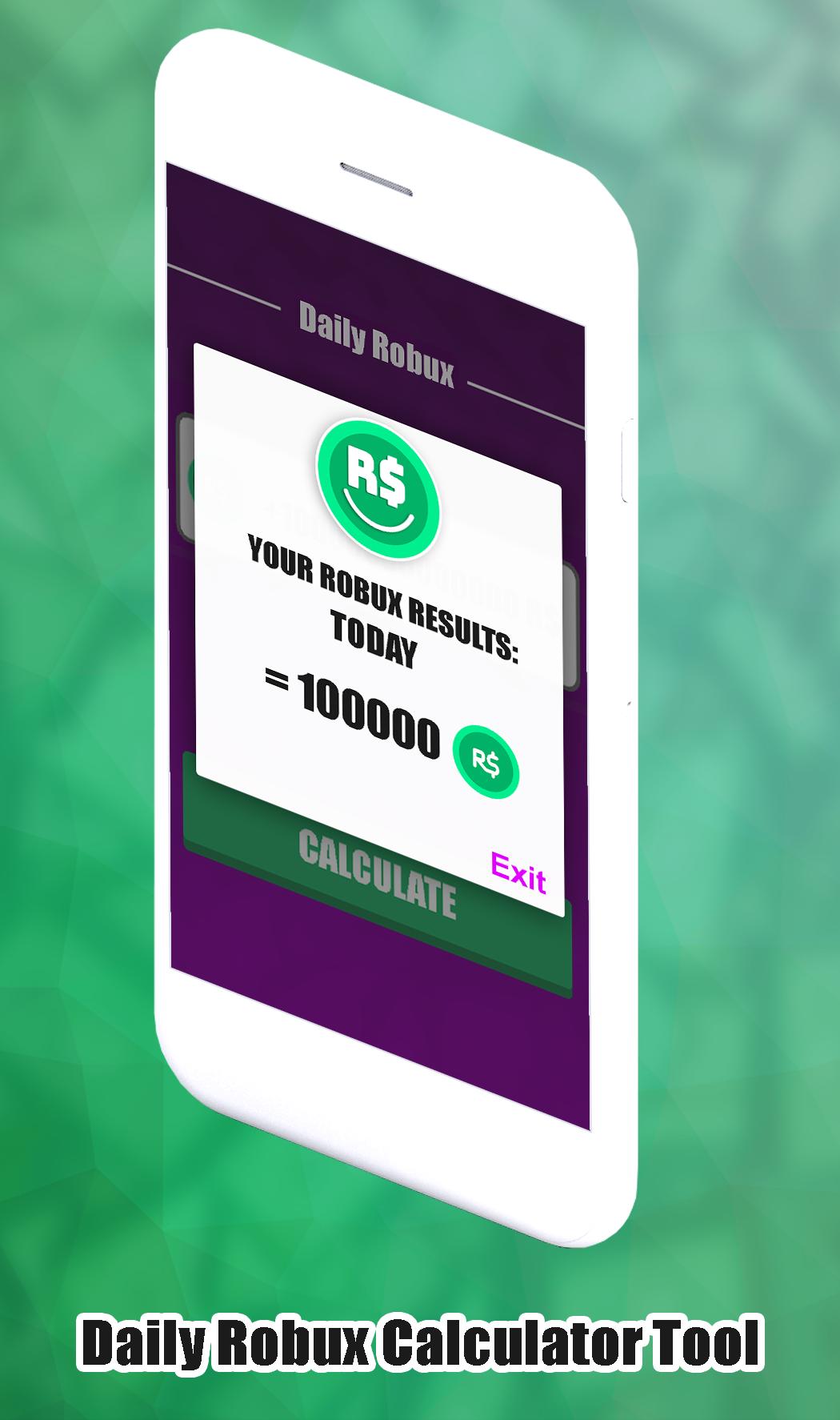 Daily Free Robux Calculator For Roblox Prank For Android Apk