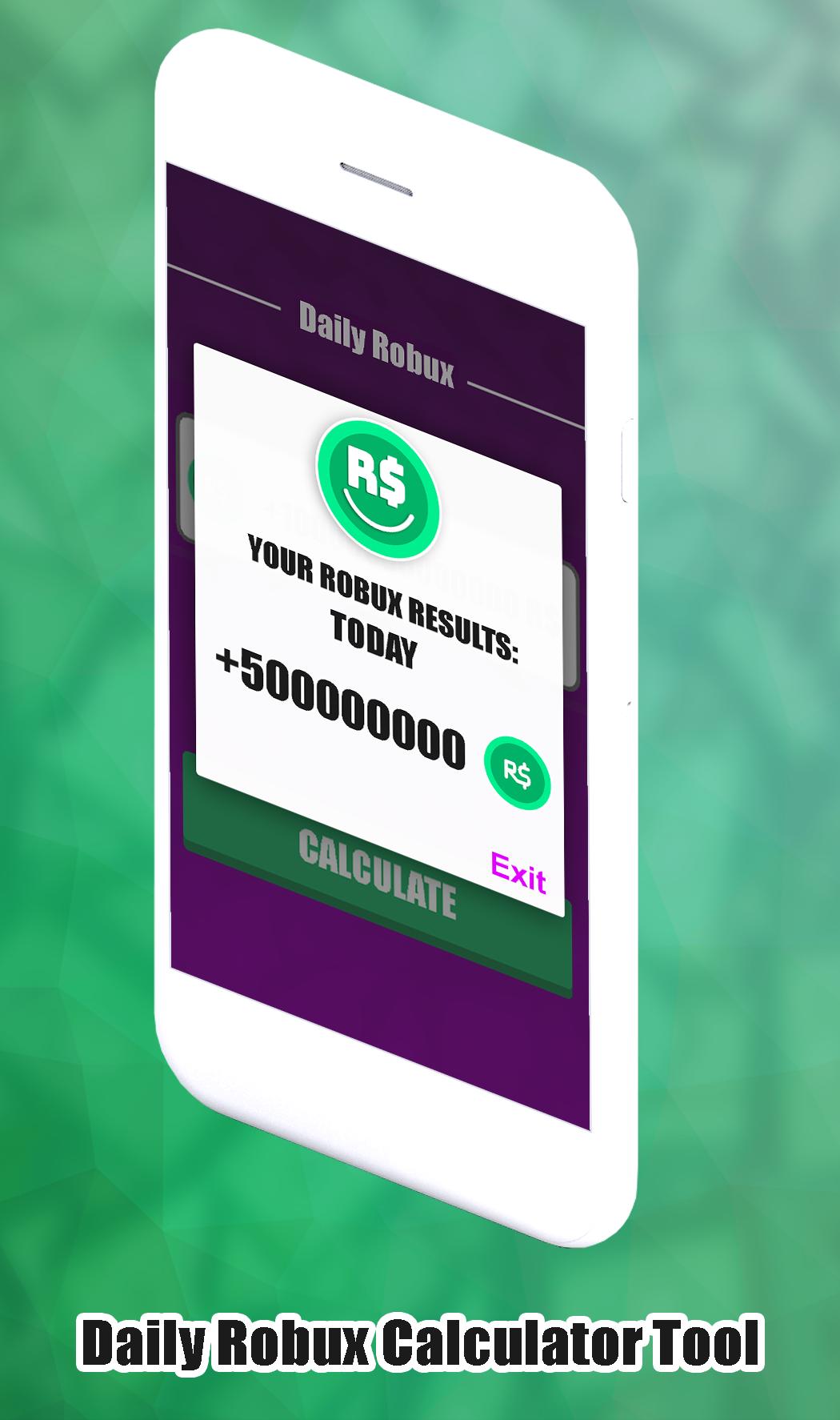 Daily Free Robux Calculator For Roblox Prank For Android - free daily robux rbx calculator for android apk download