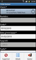 Gestion de facture et de devis capture d'écran 2