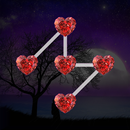 love lock screen Pattern heart APK