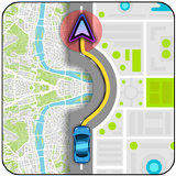 Gps route navigation cartes indications routières icône