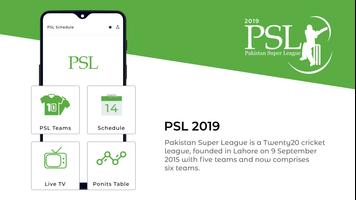 PSL Schedule 2019 - PSL Live Streaming & Scores plakat