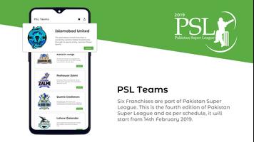 PSL Schedule 2019 - PSL Live Streaming & Scores screenshot 1