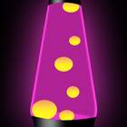 Simulador de lâmpada lava ícone