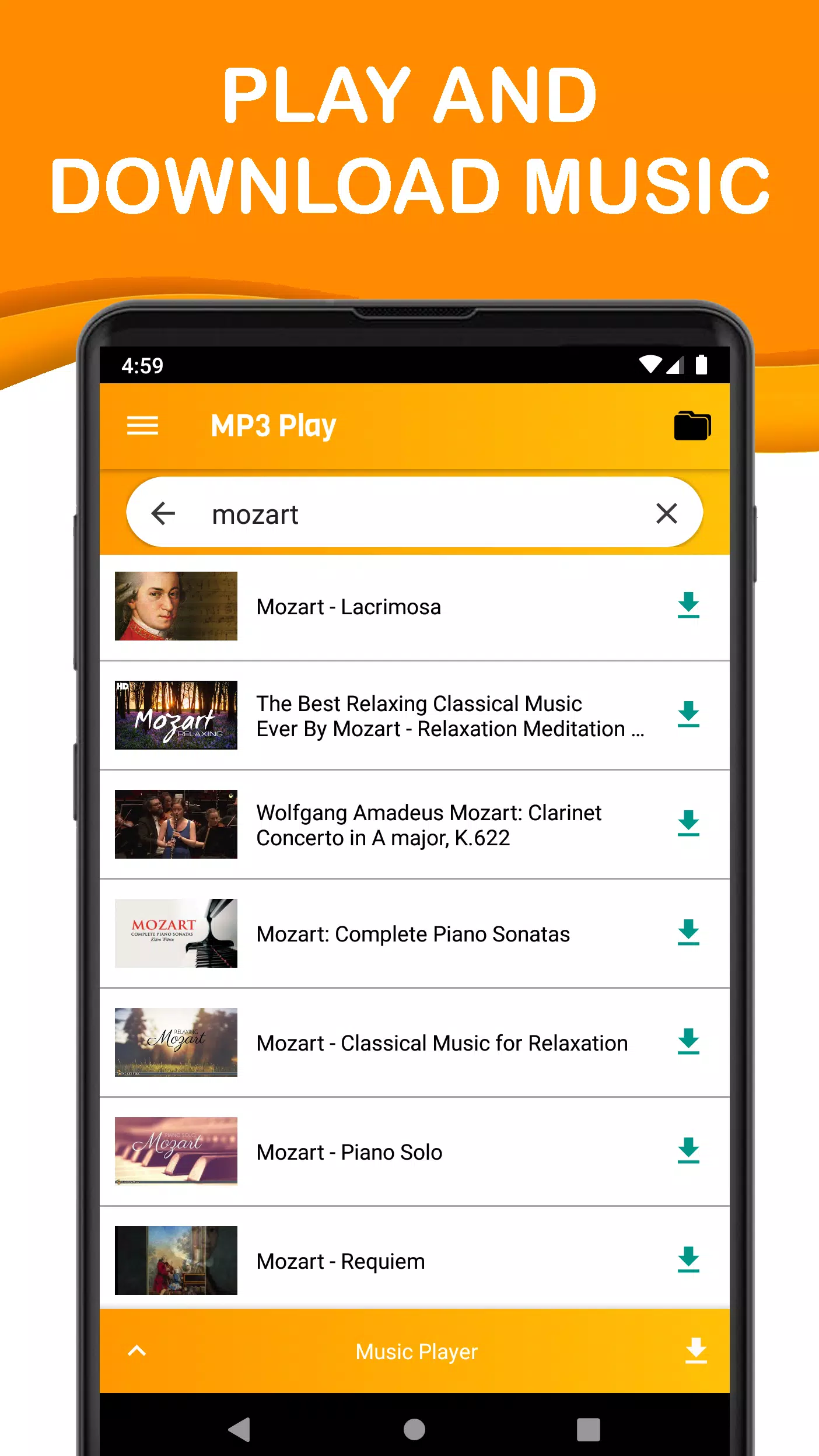 Descarga de APK de Descargar Música Gratis - TubePlay Descargar Mp3 para  Android