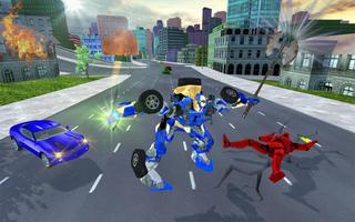 Ultimate Wild Lion Robot Transform Car Attack screenshot 2