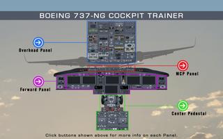Boeing B737-NG cockpit trainer Affiche