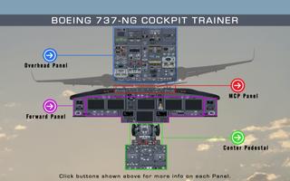 Boeing B737-NG cockpit trainer پوسٹر