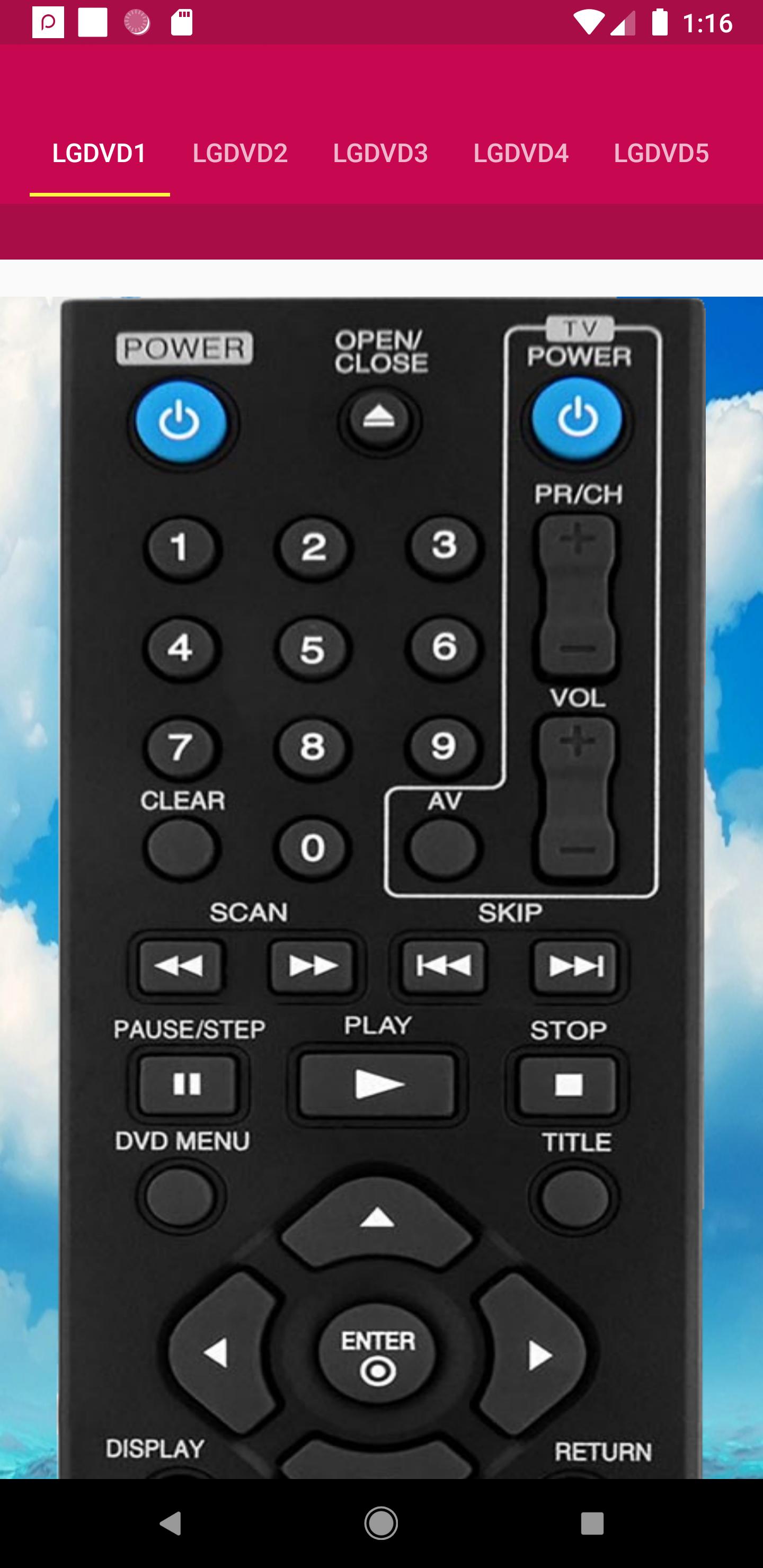 LG DVD Player Remote for Android - APK Download