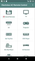 Electrolux AC Remote Control poster