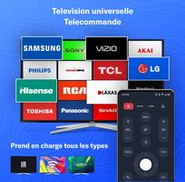 Télécommande pour téléviseur Affiche