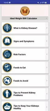 Screenshot 1 for Kidney Friendly Foods Diet