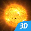 太陽インタラクティブな教育用3D