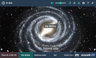 O Sol 3D educacional interativo RV Cartaz